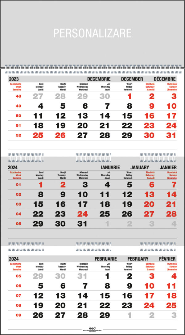 Calendar Triptic Pliat De Perete Agende Si Calendare